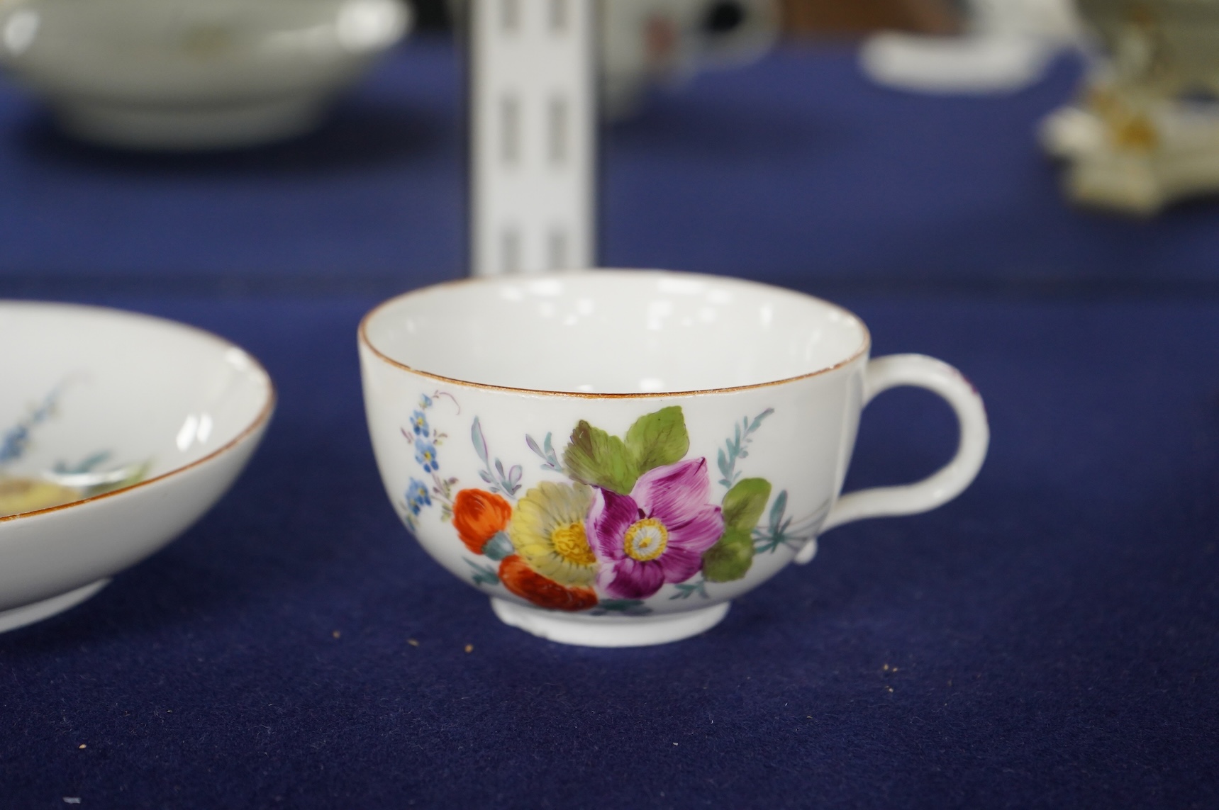 A Meissen Marcolini cup and saucer, 13.5cm diameter.